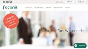 Webseite Screenshot foconis.de